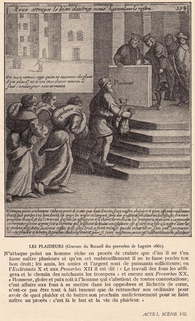 Les Plaideurs, Acte I, Scne VII